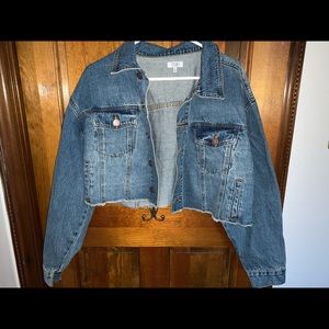 Cropped jean jacket